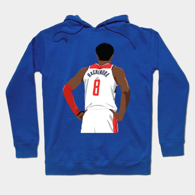 Rui Hachimura Back-To Hoodie by rattraptees